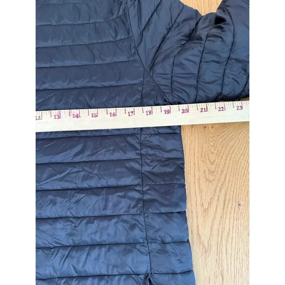 Lands End Kids ThermoPlume Packable Jacket XL 18-20 Black Lightweight Puffer